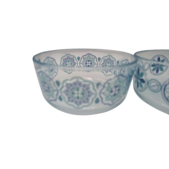 Lot Of 2 7inch Pyrex 1980s Mixing Bowl No Plastic Lids - Picture 10 of 10